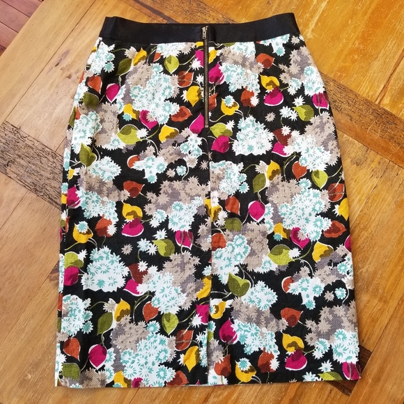 Anthropologie Girls from Savoy Womens Floral Pencil Skirt Size 6 - Picture 3 of 9